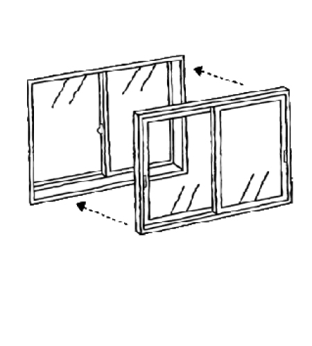 窓取替・内窓設置のイメージイラスト