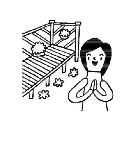 デッキ取付のイメージイラスト