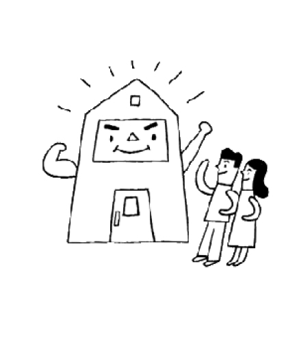 外装建材のイメージイラスト