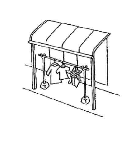 テラス取付のイメージイラスト